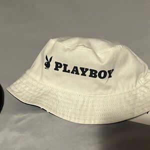 Playboy Black and White Bucket Hat